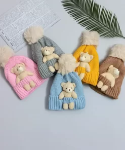 کلاه بافت تدی(آستر دار)