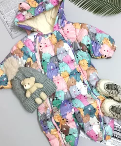 کاپشن سرهمی تدی رنگی 🐻